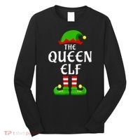 Queen Elf Pajama Matching Group Christmas Holiday Long Sleeve Shirt thumb 0