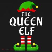 Queen Elf Pajama Matching Group Christmas Holiday Women's Hoodie thumb 2