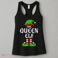 Queen Elf Pajama Matching Group Christmas Holiday Women's Tank Top thumb 3