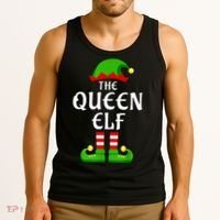 Queen Elf Pajama Matching Group Christmas Holiday Tank Top thumb 3