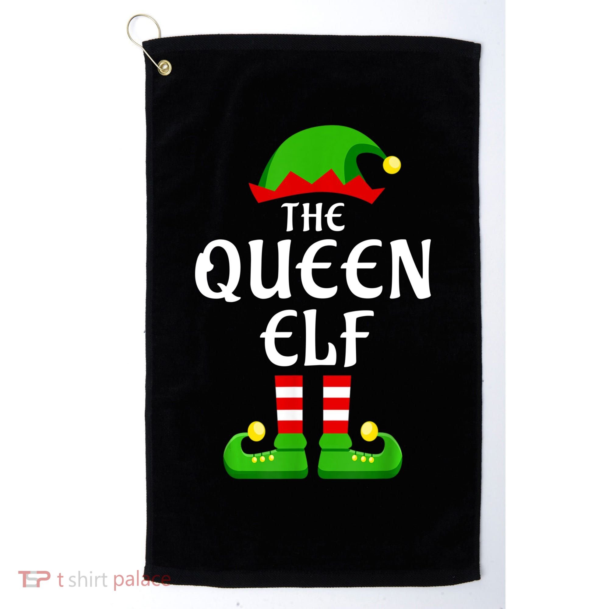 Queen Elf Pajama Matching Group Christmas Holiday Golf Towel