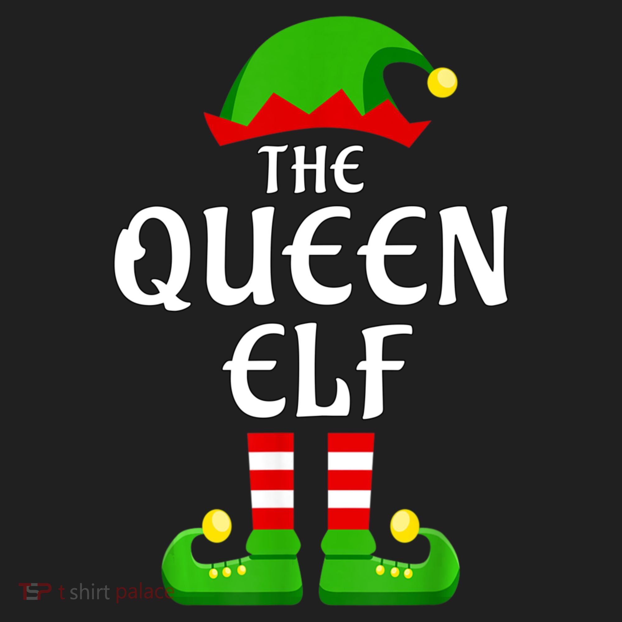 Queen Elf Pajama Matching Group Christmas Holiday Golf Towel