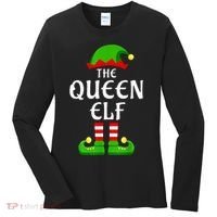 Queen Elf Pajama Matching Group Christmas Holiday Women's Long Sleeve Shirt thumb 0