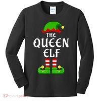 Queen Elf Pajama Matching Group Christmas Holiday Kids Long Sleeve Shirt thumb 0