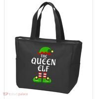 Queen Elf Pajama Matching Group Christmas Holiday Tote Bag thumb 3