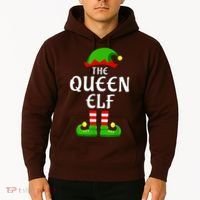 Queen Elf Pajama Matching Group Christmas Holiday Hoodie thumb 2