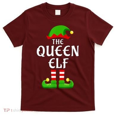Queen Elf Pajama Matching Group Christmas Holiday T-Shirt