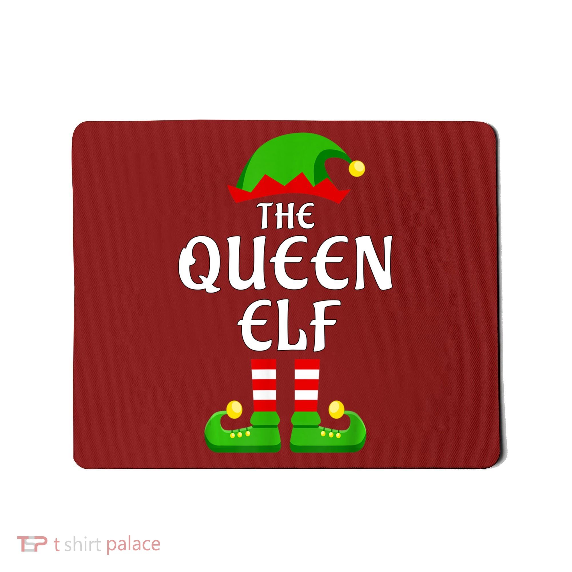 Queen Elf Pajama Matching Group Christmas Holiday Mousepad