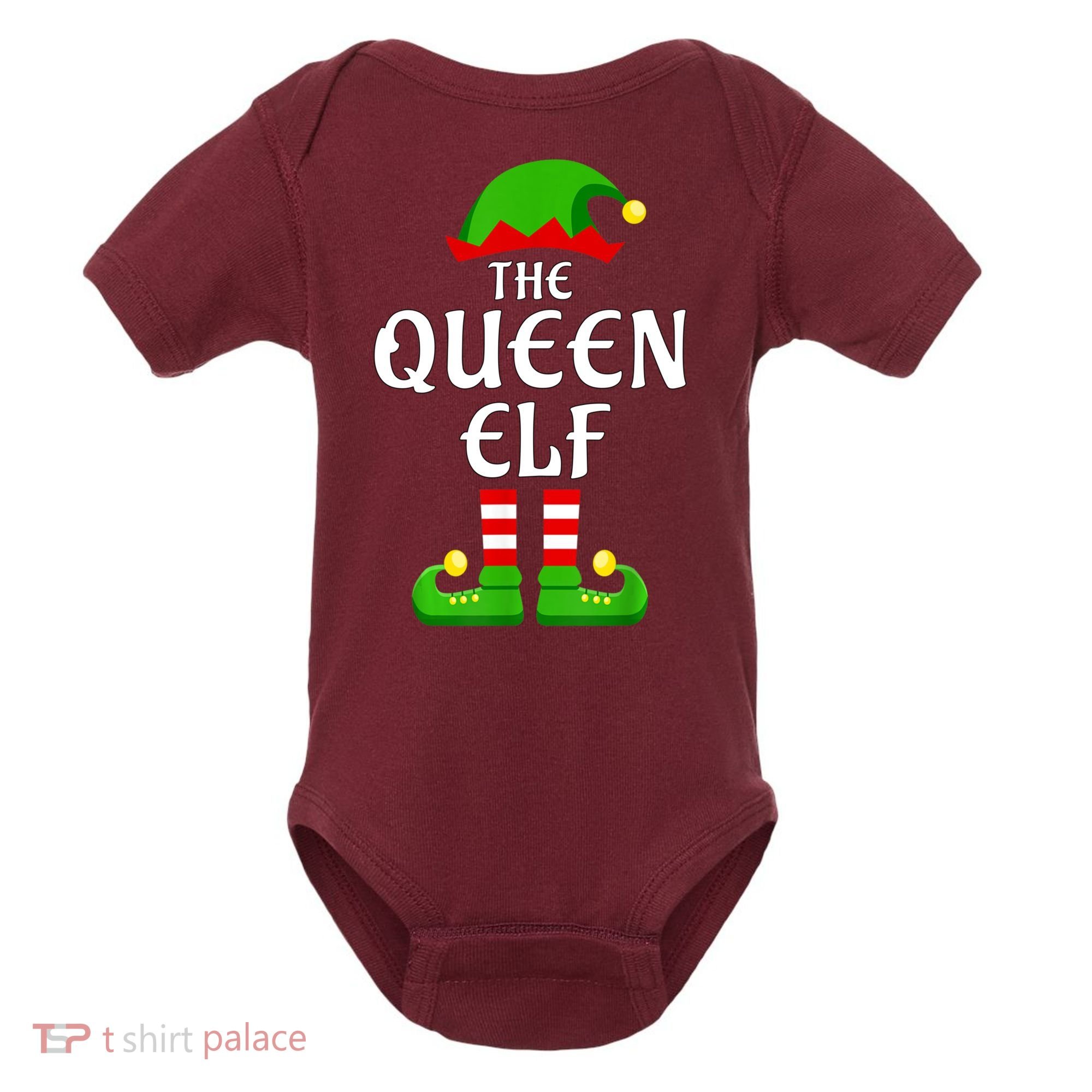 Queen Elf Pajama Matching Group Christmas Holiday Baby Bodysuit