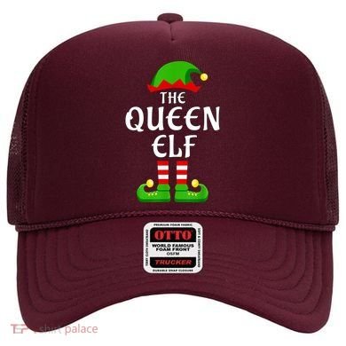 Queen Elf Pajama Matching Group Christmas Holiday Hat