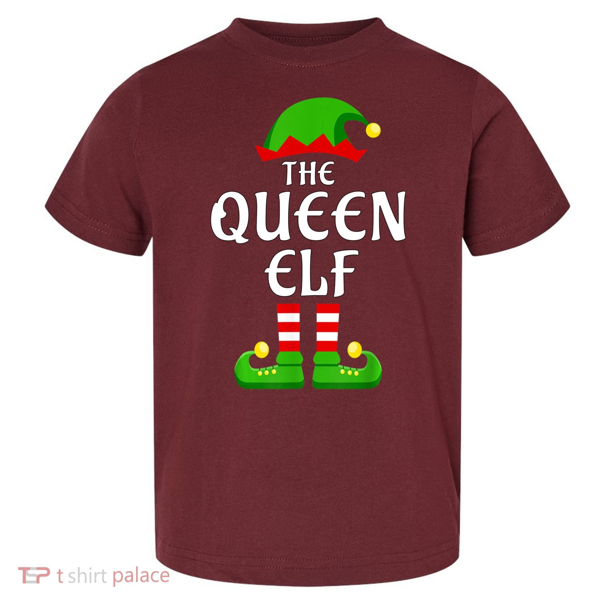 Queen Elf Pajama Matching Group Christmas Holiday Toddler T-Shirt