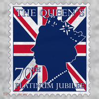 Queen Elizabeth Platinum Jubilee Celebration Queens 70th Anniversary Union Jack The Baniff Cuffed Pom Beanie thumb 2