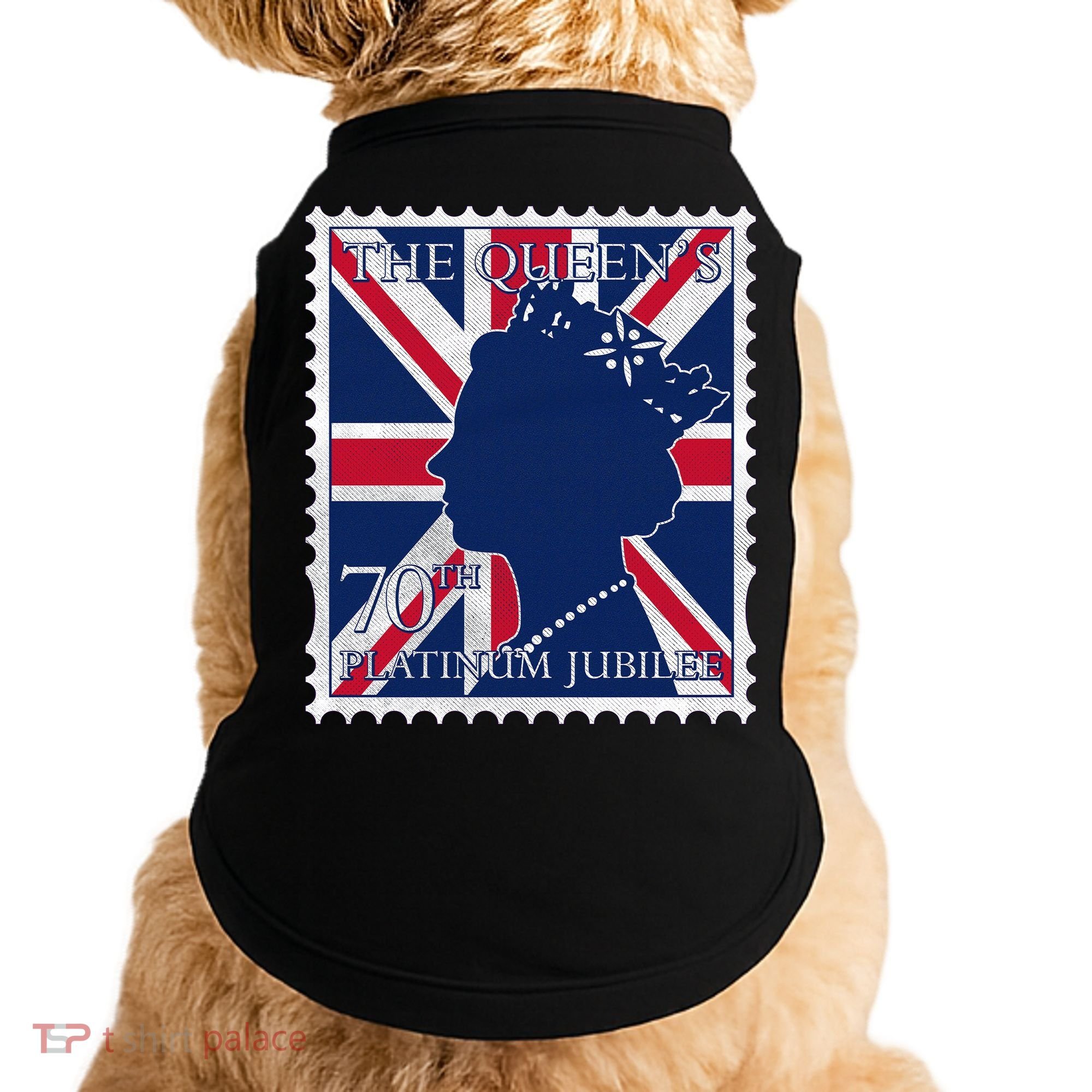 Queen Elizabeth Platinum Jubilee Celebration Queens 70th Anniversary Union Jack Doggie Tank