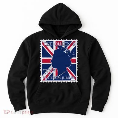Queen Elizabeth Platinum Jubilee Celebration Queens 70th Anniversary Union Jack Hoodie