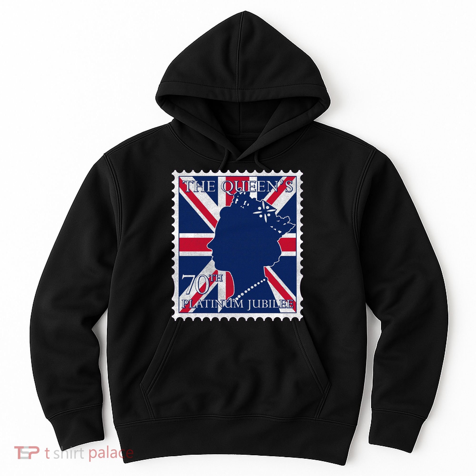 Queen Elizabeth Platinum Jubilee Celebration Queens 70th Anniversary Union Jack Hoodie