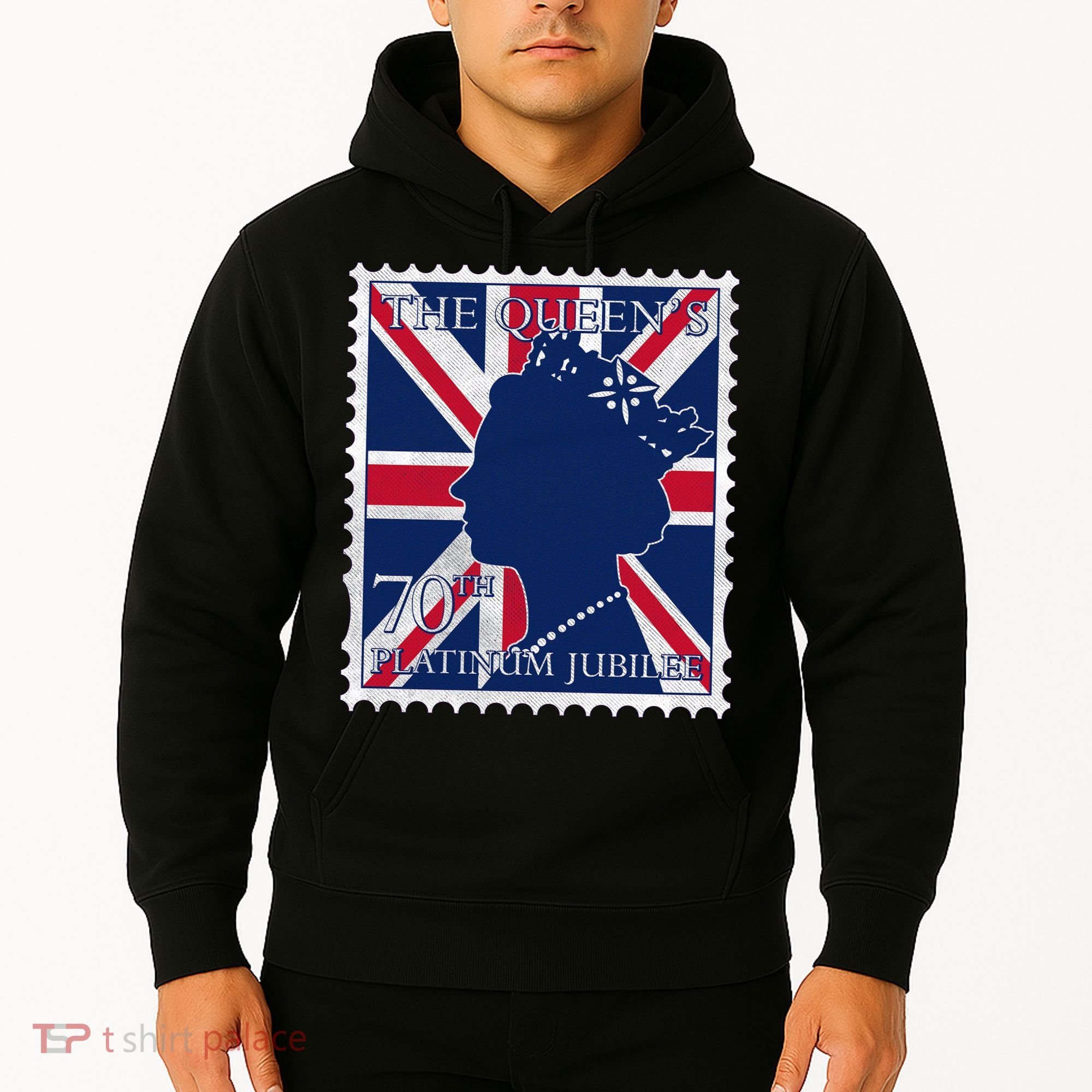 Queen Elizabeth Platinum Jubilee Celebration Queens 70th Anniversary Union Jack Hoodie