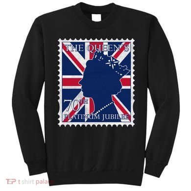 Queen Elizabeth Platinum Jubilee Celebration Queens 70th Anniversary Union Jack Sweatshirt