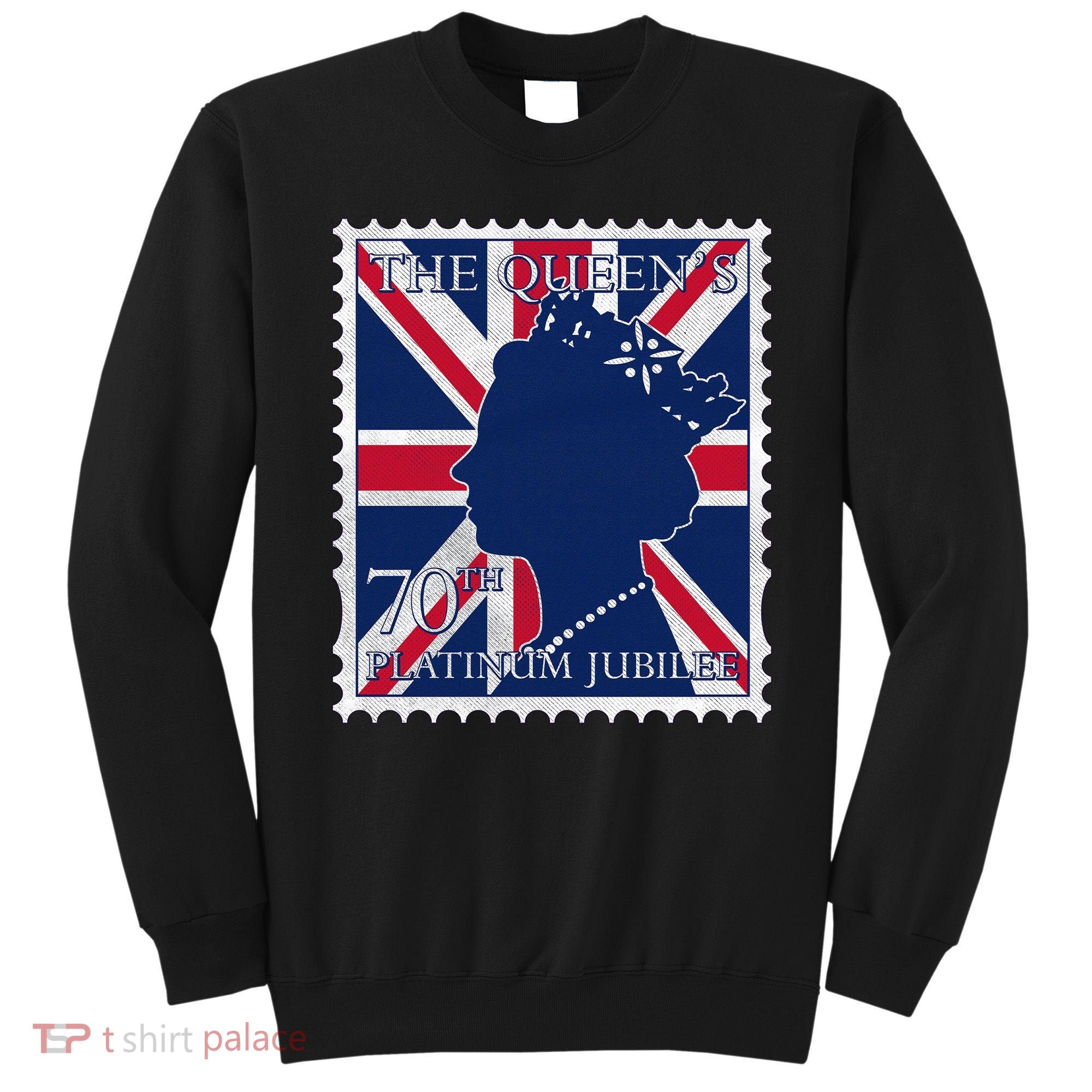 Queen Elizabeth Platinum Jubilee Celebration Queens 70th Anniversary Union Jack Sweatshirt