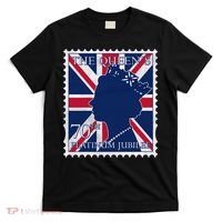 Queen Elizabeth Platinum Jubilee Celebration Queens 70th Anniversary Union Jack T-Shirt thumb 0