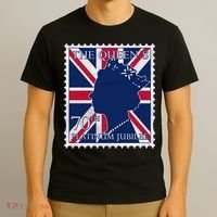 Queen Elizabeth Platinum Jubilee Celebration Queens 70th Anniversary Union Jack T-Shirt thumb 3