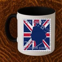 Queen Elizabeth Platinum Jubilee Celebration Queens 70th Anniversary Union Jack Coffee Mug thumb 2