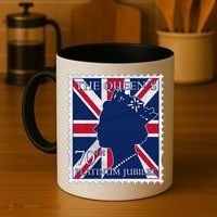 Queen Elizabeth Platinum Jubilee Celebration Queens 70th Anniversary Union Jack Coffee Mug thumb 4