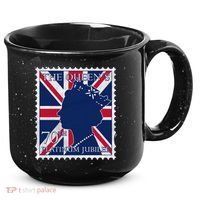 Queen Elizabeth Platinum Jubilee Celebration Queens 70th Anniversary Union Jack 15oz Campfire Ceramic Mug thumb 0
