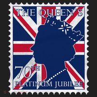 Queen Elizabeth Platinum Jubilee Celebration Queens 70th Anniversary Union Jack Tumbler thumb 3