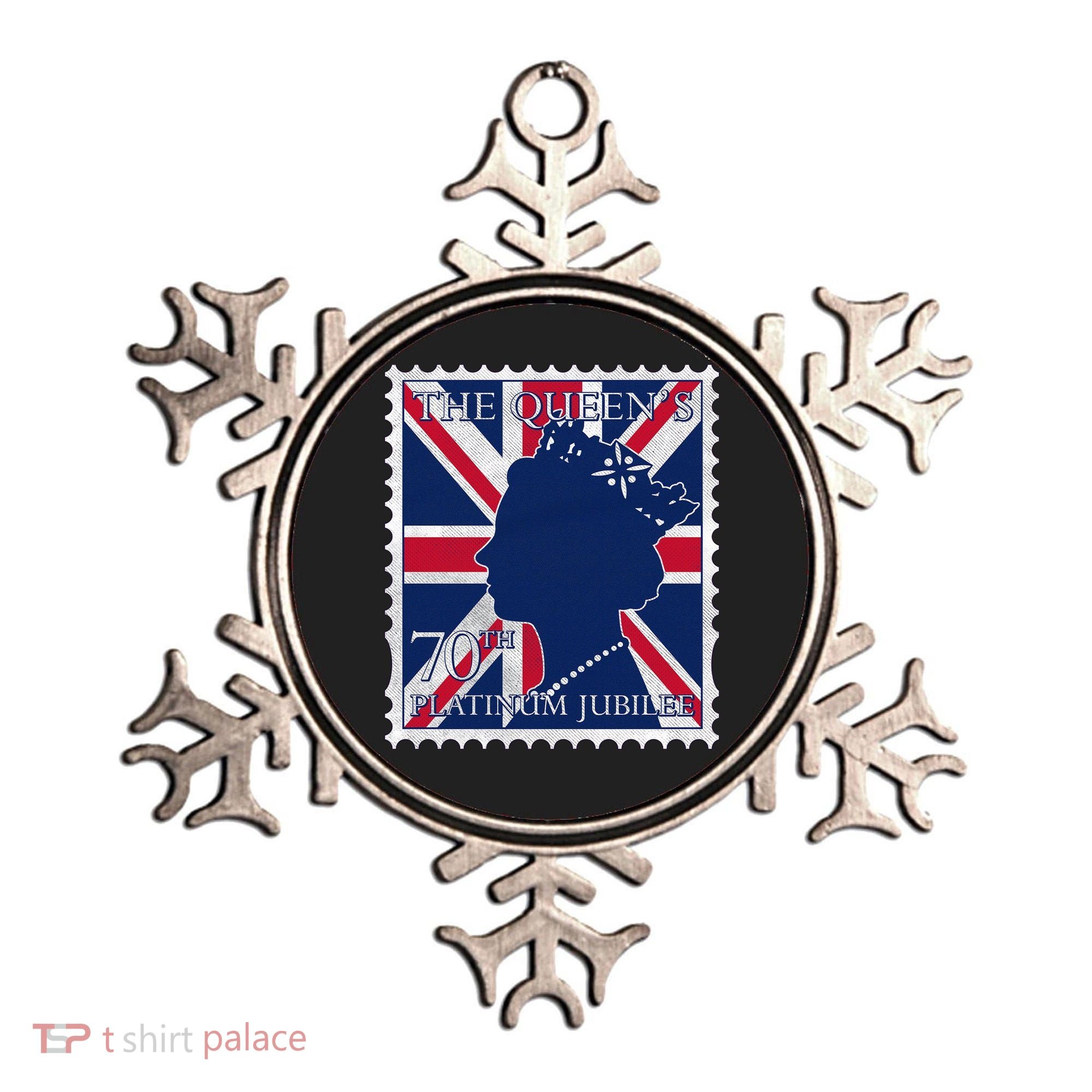 Queen Elizabeth Platinum Jubilee Celebration Queens 70th Anniversary Union Jack Ornament