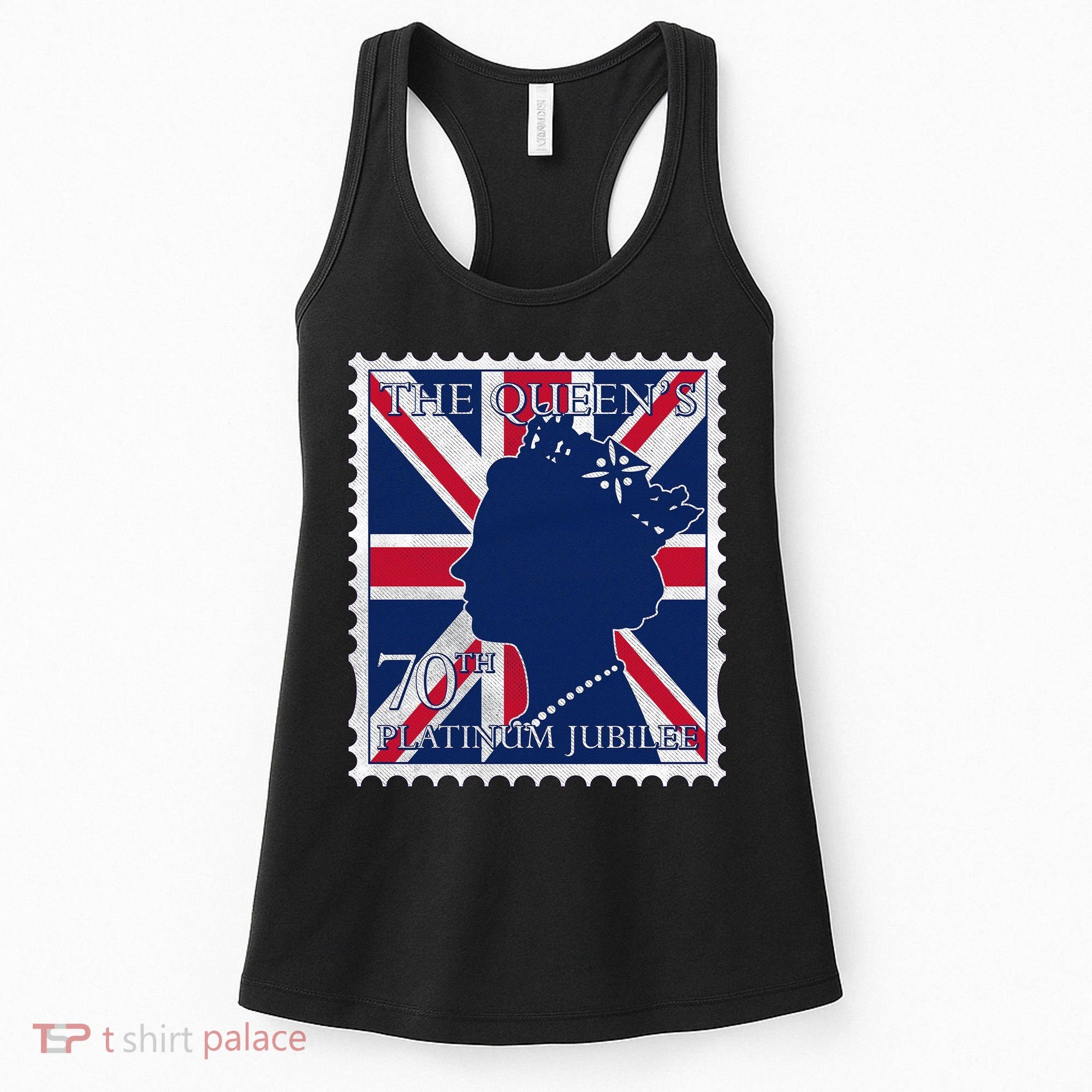 Queen Elizabeth Platinum Jubilee Celebration Queens 70th Anniversary Union Jack Women's Tank Top
