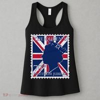 Queen Elizabeth Platinum Jubilee Celebration Queens 70th Anniversary Union Jack Women's Tank Top thumb 3