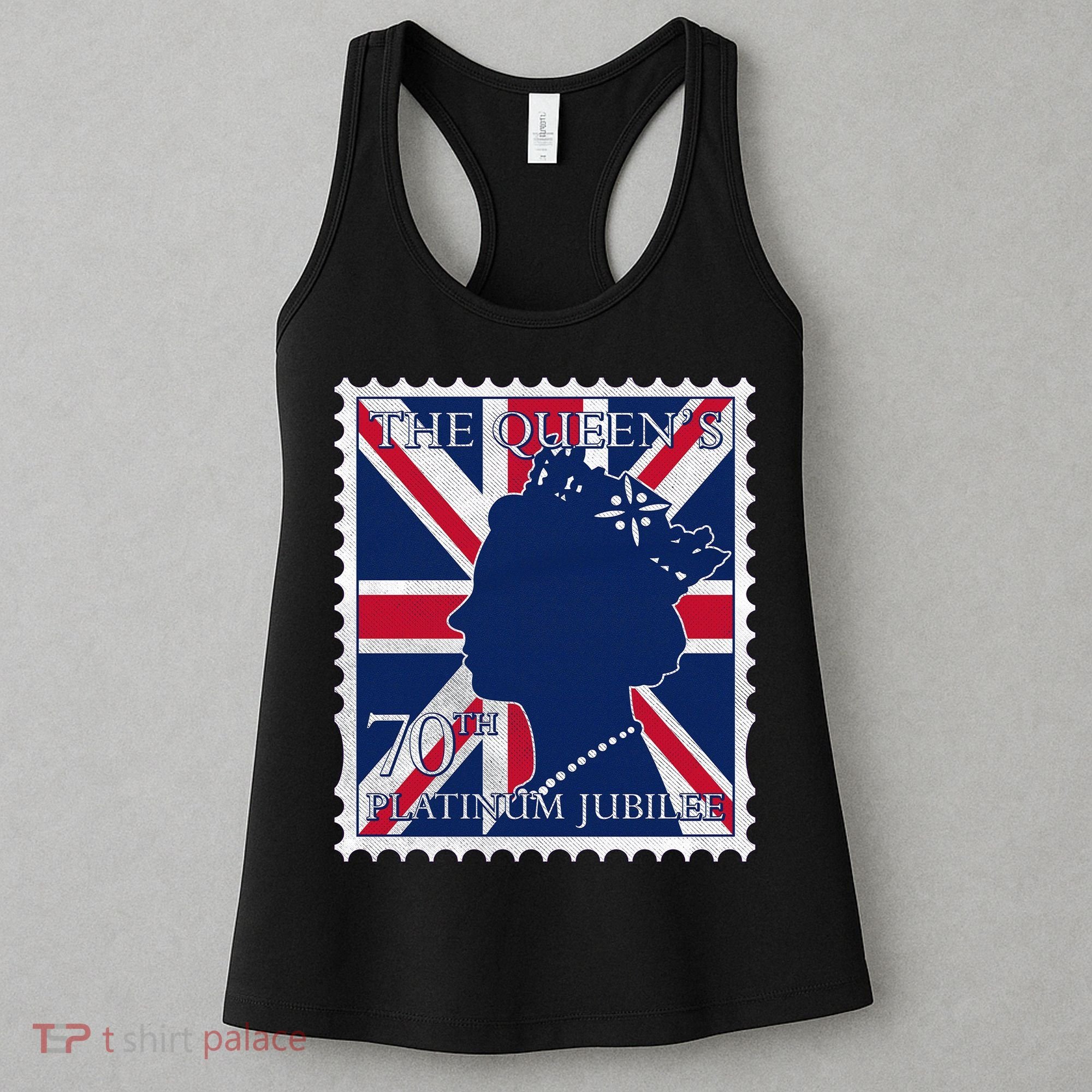 Queen Elizabeth Platinum Jubilee Celebration Queens 70th Anniversary Union Jack Women's Tank Top