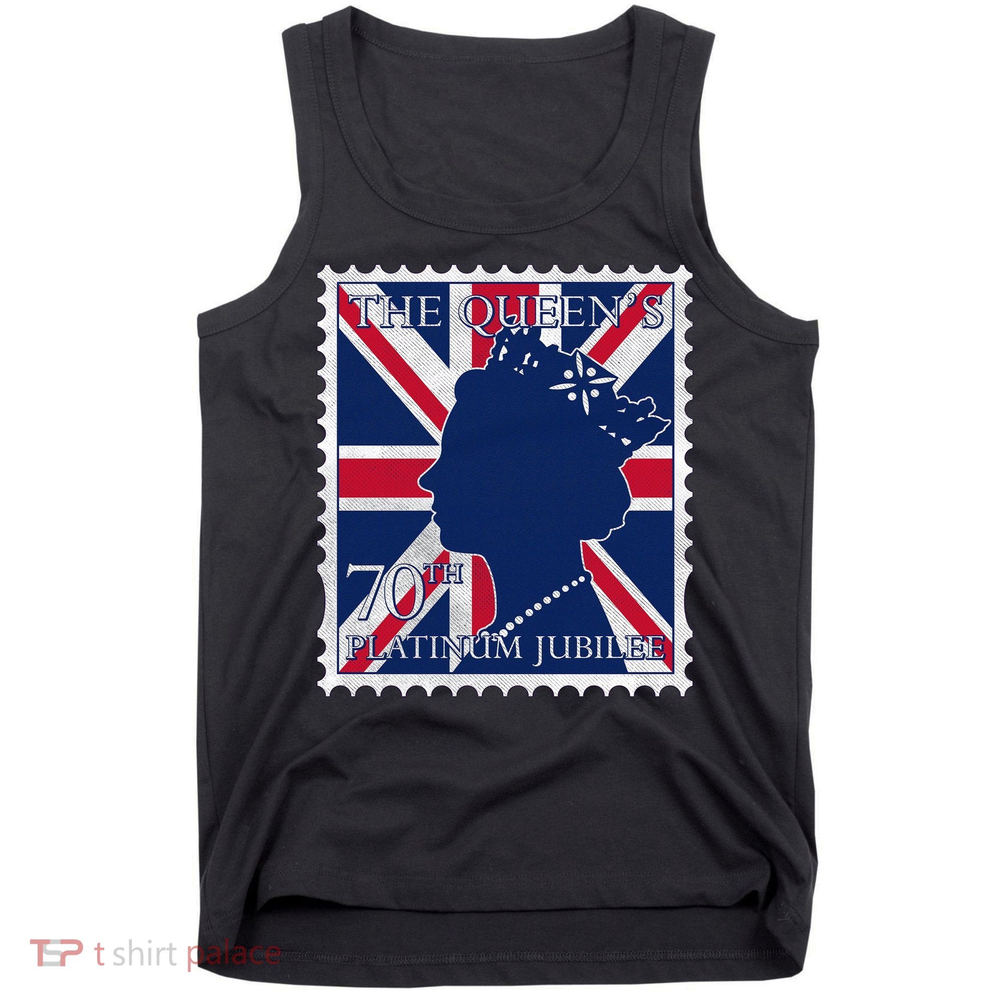 Queen Elizabeth Platinum Jubilee Celebration Queens 70th Anniversary Union Jack Tank Top
