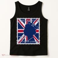 Queen Elizabeth Platinum Jubilee Celebration Queens 70th Anniversary Union Jack Tank Top thumb 2
