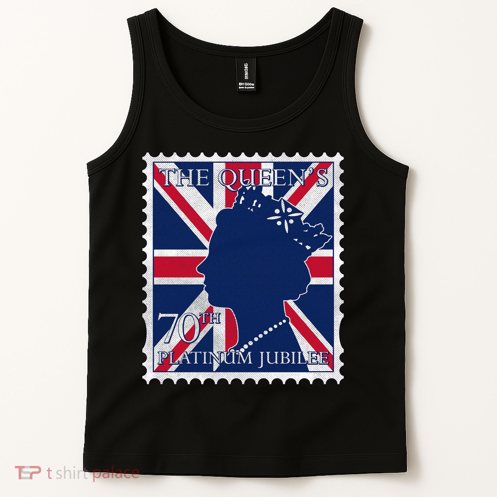Queen Elizabeth Platinum Jubilee Celebration Queens 70th Anniversary Union Jack Tank Top
