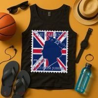 Queen Elizabeth Platinum Jubilee Celebration Queens 70th Anniversary Union Jack Tank Top thumb 4