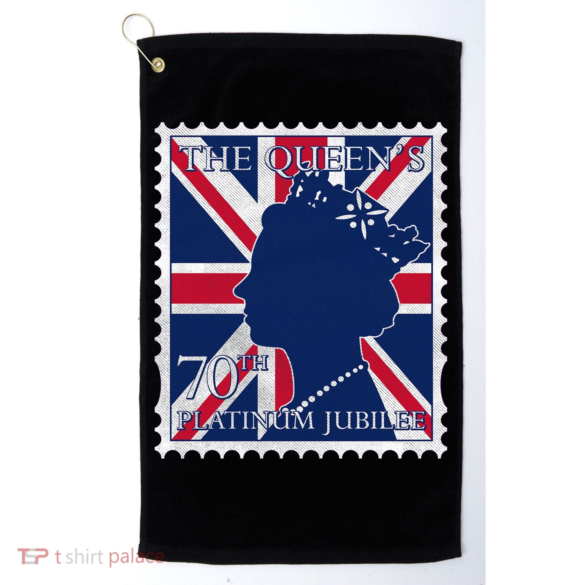 Queen Elizabeth Platinum Jubilee Celebration Queens 70th Anniversary Union Jack Golf Towel