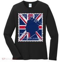 Queen Elizabeth Platinum Jubilee Celebration Queens 70th Anniversary Union Jack Women's Long Sleeve Shirt thumb 0