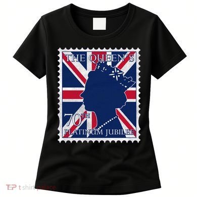 Queen Elizabeth Platinum Jubilee Celebration Queens 70th Anniversary Union Jack Women's T-Shirt
