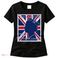 Queen Elizabeth Platinum Jubilee Celebration Queens 70th Anniversary Union Jack Women's T-Shirt thumb 0