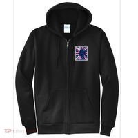 Queen Elizabeth Platinum Jubilee Celebration Queens 70th Anniversary Union Jack Full Zip Hoodie thumb 0