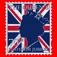 Queen Elizabeth Platinum Jubilee Celebration Queens 70th Anniversary Union Jack Santa Hat thumb 1