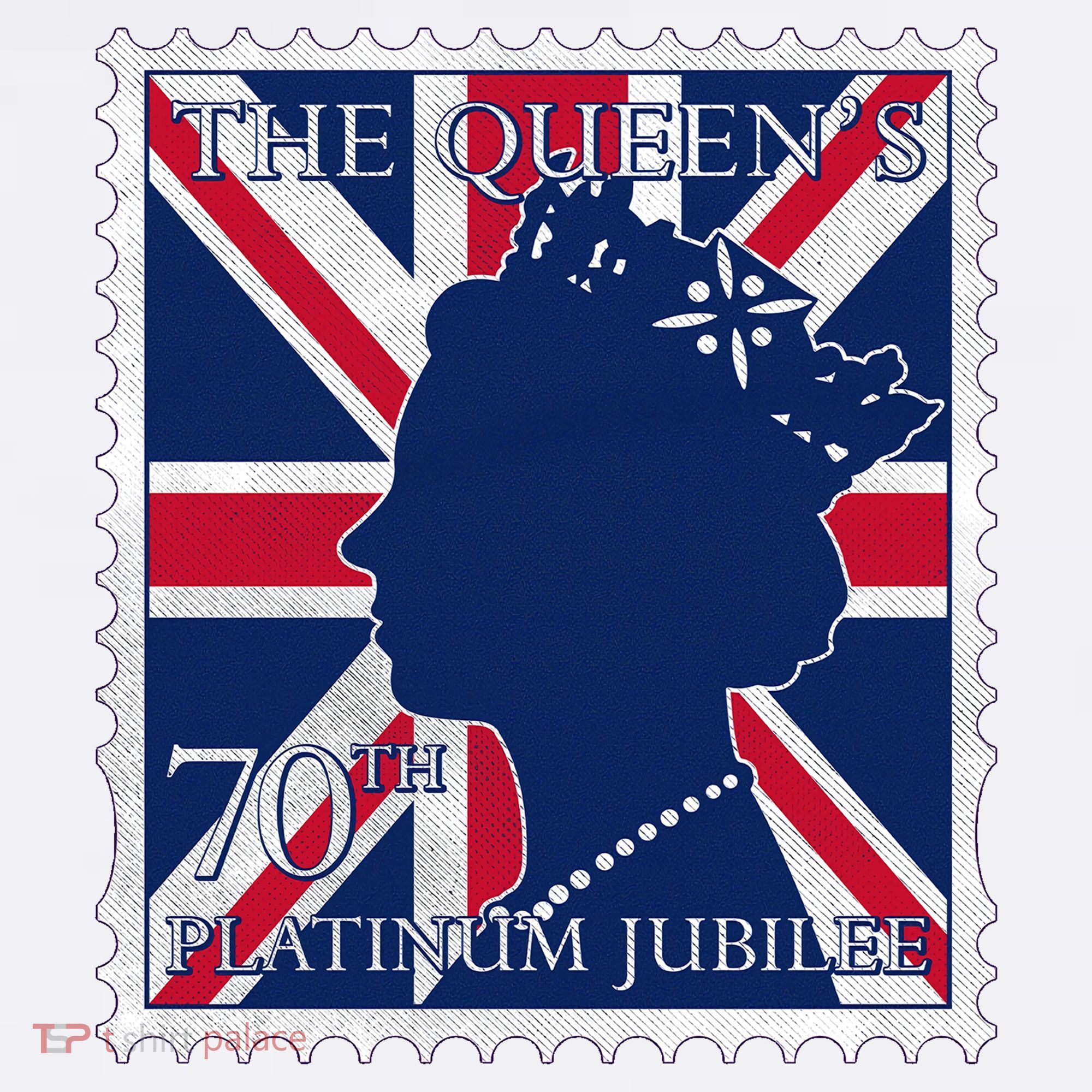 Queen Elizabeth Platinum Jubilee Celebration Queens 70th Anniversary Union Jack Garment-Dyed Sweatshirt