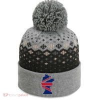 Queen Elizabeth Platinum Jubilee Celebration Queens 70th Anniversary Union Jack The Baniff Cuffed Pom Beanie thumb 0