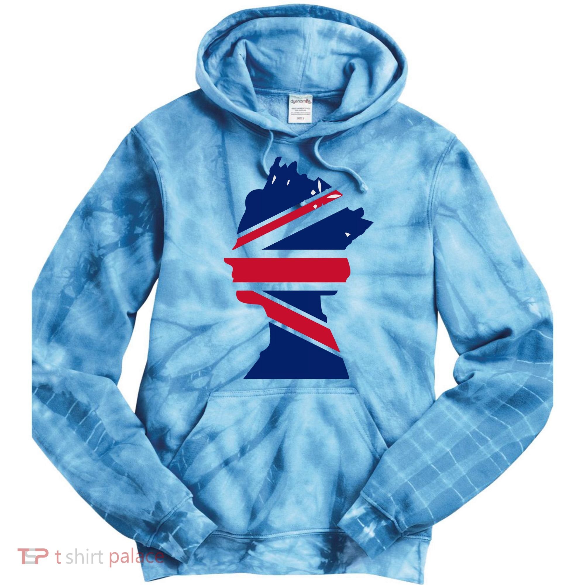 Queen Elizabeth Platinum Jubilee Celebration Queens 70th Anniversary Union Jack Tie Dye Hoodie