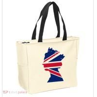 Queen Elizabeth Platinum Jubilee Celebration Queens 70th Anniversary Union Jack Tote Bag thumb 2