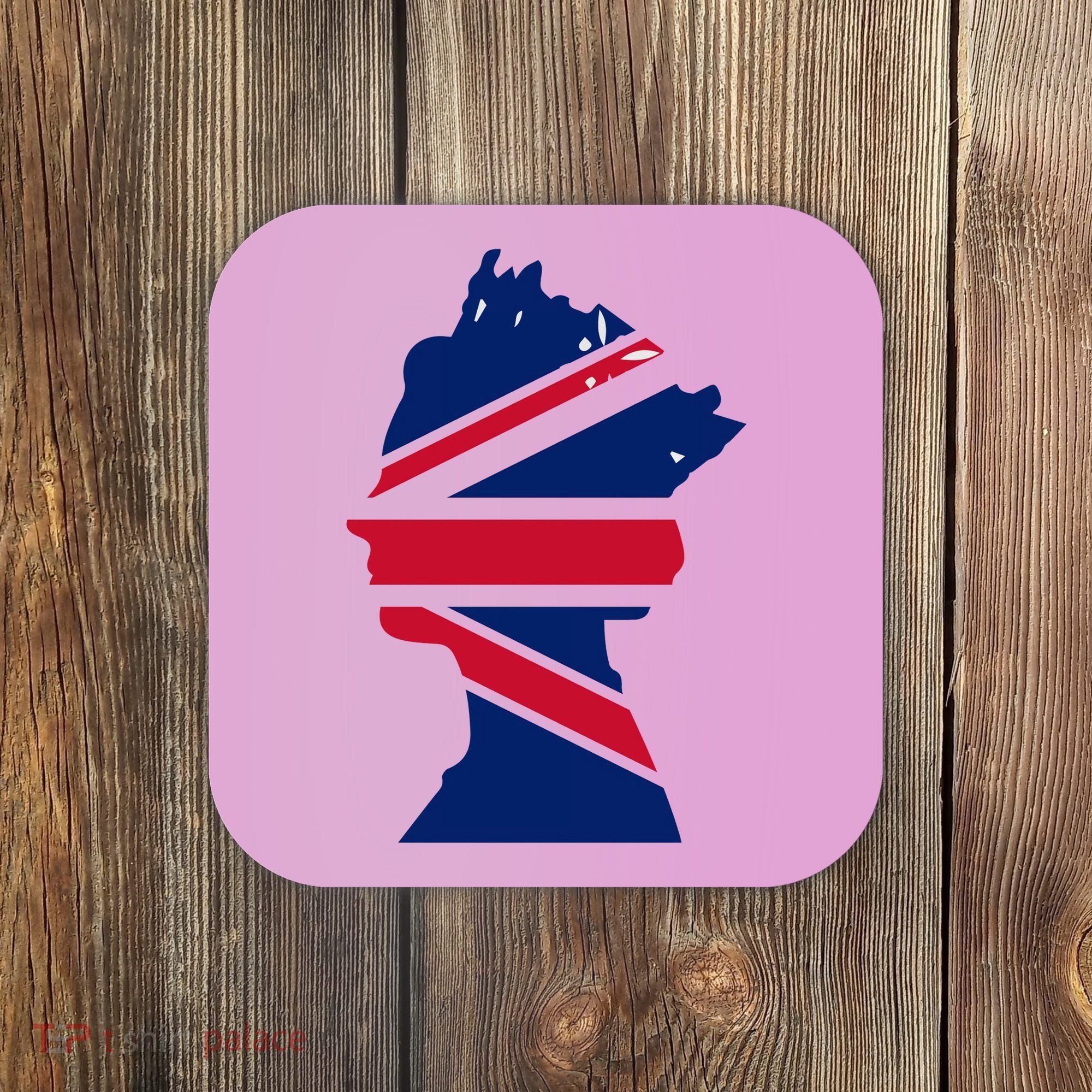 Queen Elizabeth Platinum Jubilee Celebration Queens 70th Anniversary Union Jack Coaster