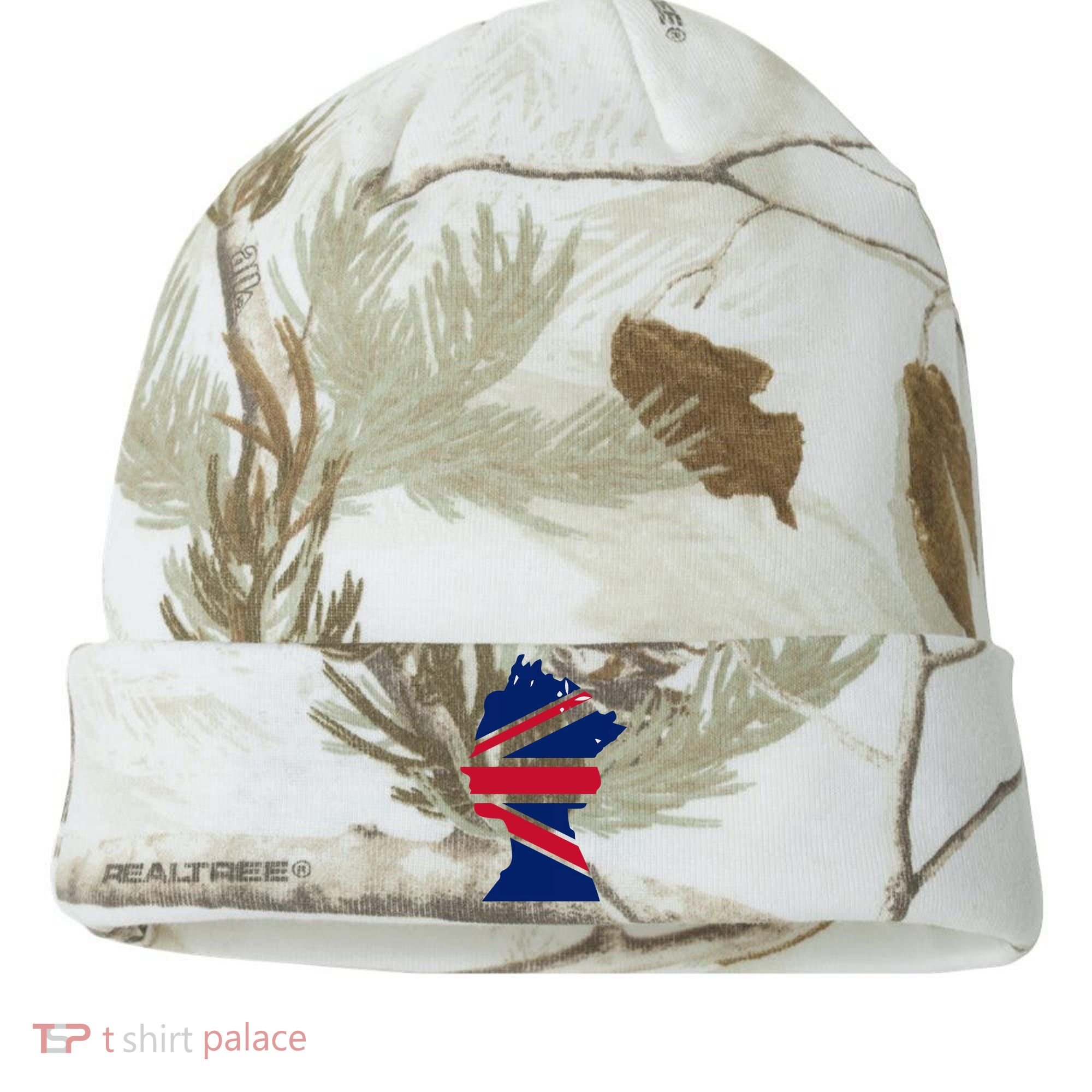 Queen Elizabeth Platinum Jubilee Celebration Queens 70th Anniversary Union Jack Kati Licensed 12" Camo Cuffed Beanie