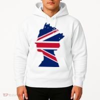 Queen Elizabeth Platinum Jubilee Celebration Queens 70th Anniversary Union Jack Hoodie thumb 2