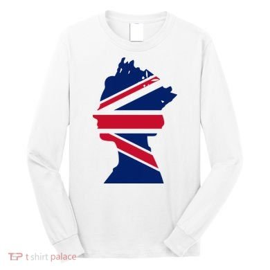 Queen Elizabeth Platinum Jubilee Celebration Queens 70th Anniversary Union Jack Long Sleeve Shirt